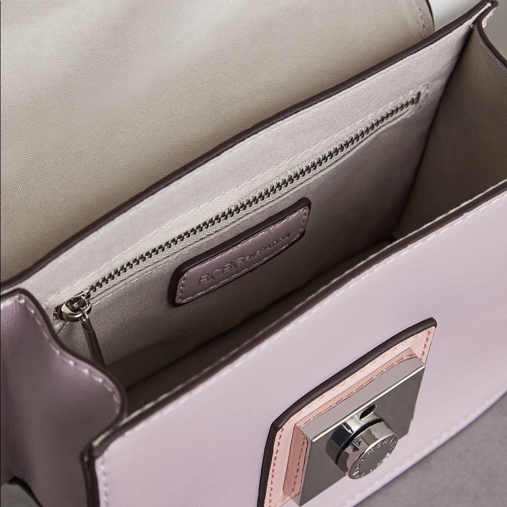 BCBG RAPHAELA CROSSBODY BAG, LAVENDER ROSE BLUSH - Picture 6 of 10